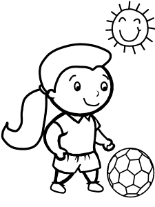 Soccer coloring pages | M & E Soccer