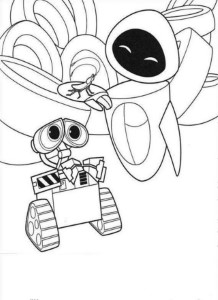 WALL E Black Robot Coloring Page Coloringplus 195583 Robot