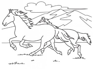 Print Out Share This Printable Free Horse Jumping Coloring Pages