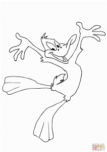 Happy Daffy Duck Coloring Online Super Coloring 90871 Daffy Duck