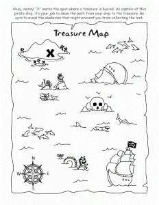 Treasure Map Coloring Pages Treasure Map Coloring Pages 148910