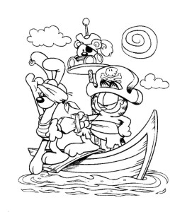 Garfield And Friends Coloring Page | Garfield...