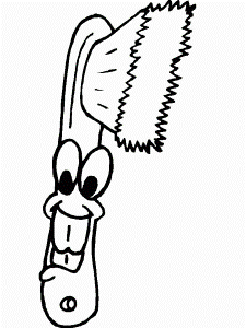Coloring pages dental hygiene - picture 3