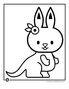 Baby Kangaroo Coloring Pages | Clipart Panda - Free Clipart Images