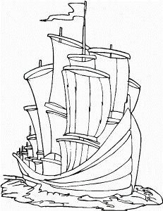 Download Ship Transportation Coloring Page For Kids Or Print Ship