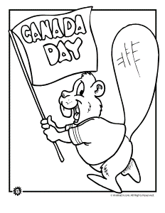 Canada Day Coloring Pages, Black & White Printable Sheets 2014