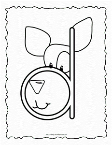 LETTER D Colouring Pages (page 3)