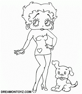 bettyboop Colouring Pages (page 3)