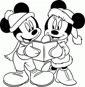 Mickey Mouse Christmas Coloring Pages | Coloring Pages