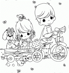 Family Praying Precious Moments Free Coloring Pages Coloring Pages
