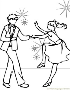 Coloring Pages Swing Ink (Entertainment > Dancing) - free