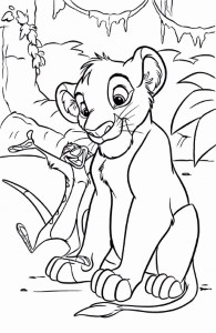 Coloring Pages Disney Walt Disney Coloring Pages Timon Amp Simba