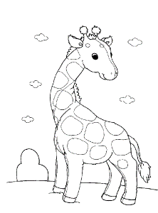 Giraffe Coloring Pages