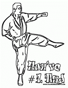 Karate Coloring Pages For Kids Kid Fun Pinterest 224456 Karate