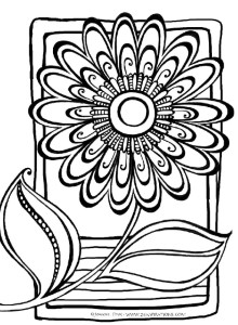 abstract-flower-coloring-pages-436 | Free coloring pages for kids