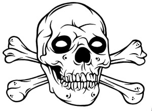 Kids Coloring Easy Skull Coloring Pages For Kids Free Skull Cross