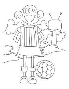 Football coloring page | Download Free Football coloring page for