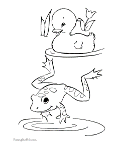 Cute Frog Coloring Pages Images & Pictures - Becuo