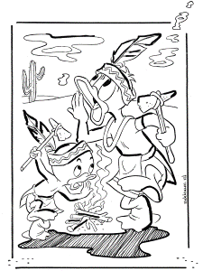 Free coloring pages Donald Duck - Donald Duck