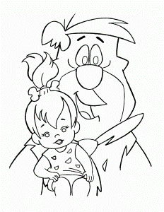 Caillou Coloring Pages Free The Flintstones Coloring Pages Kids