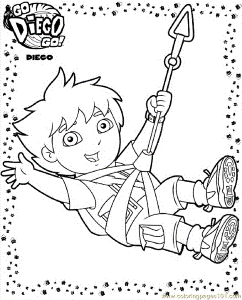 Coloring Pages Diego 19 (Cartoons > Go Diego Go) - free printable