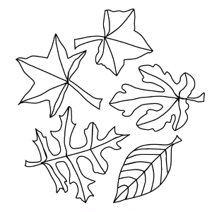 Coloring Pages Fall Leaves Fall Leaves Printable Version
