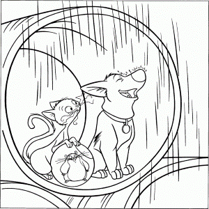 Bolt Happy Coloring Page - Bolt Cartoon Coloring Pages : Cartoon