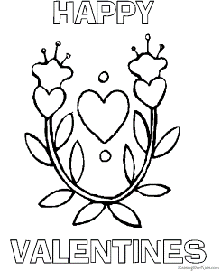 Valentine Day Coloring Pages - 003