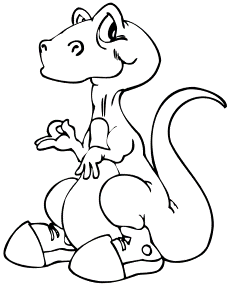 Dinosaur colouring sheets printable Mike Folkerth - King of Simple