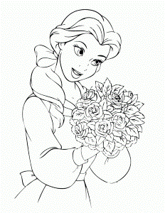 Belle Coloring Page