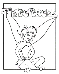 Tinkerbell Coloring Pages Printable Free