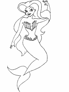 Mermaid Coloring Pages To Print | Printable Coloring Pages
