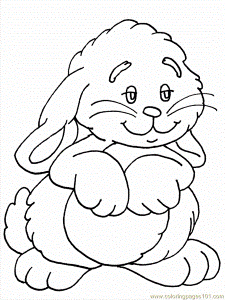 Coloring Pages Rabbits (Bunnies) (Cartoons > Rabbits (Bunnies
