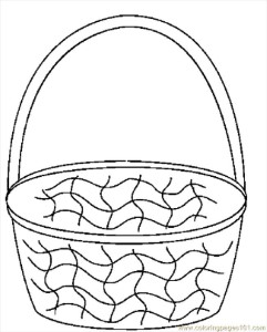 Coloring Pages Of Easter Baskets - Free Printable Coloring Pages