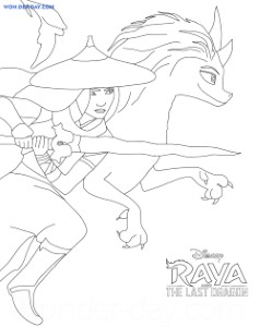 Raya and the Last Dragon coloring pages - 50 Free coloring pages