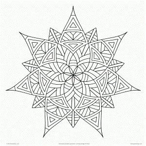 Geometrip.com - Free Geometric Coloring Designs - Download, Print ...