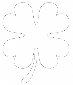 Free Printable Four Leaf Clover Templates – Large & Small Patterns ...
