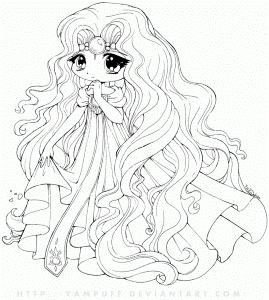 Anime Princesses Coloring Pages - Coloring Pages For All Ages
