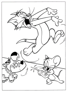 Tom And Jerry Coloring Pages Printable - High Quality Coloring Pages