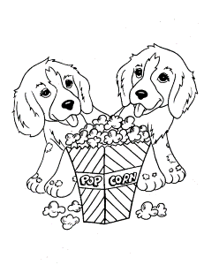 cute puppy coloring