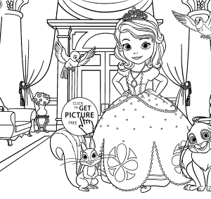 Sofia coloring pages for kids, printable free