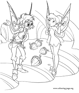 Tinker Bell - Bobble and Tinker Bell coloring page