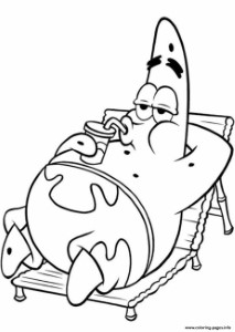 Print lazy patrick in spongebob printable s1bf8e Coloring pages ...