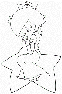 Rosalina Printable Coloring Pages - High Quality Coloring Pages