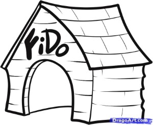 How to Draw a Dog House, Step by Step, Buildings, Landmarks