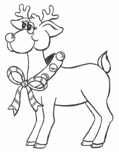 reindeer coloring pages to print