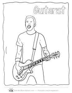 Guitar Player Coloring Pages,Our Music Collection of Guitar