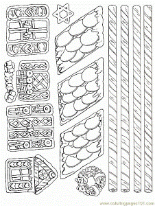 Ginger Bread House Coloring Pages 176 | Free Printable Coloring Pages