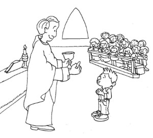 Eucharist coloring pages | Holy Communion | Lord