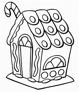 Gingerbread House Coloring Pages | Coloring Pages